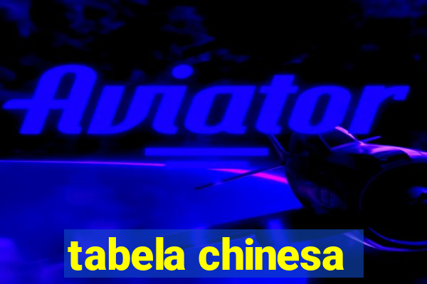 tabela chinesa